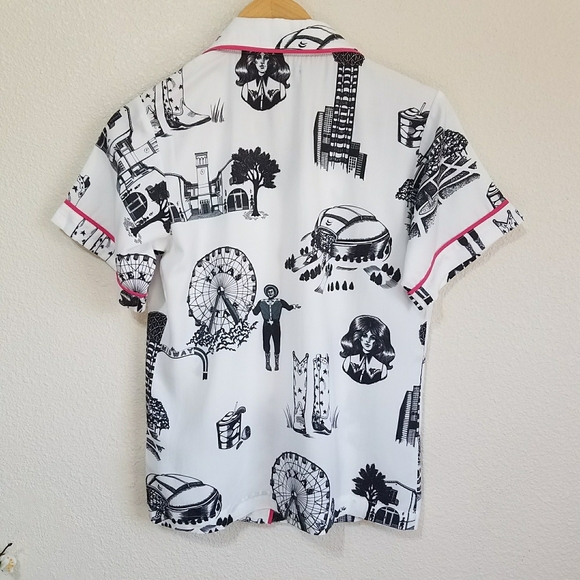 KATIE KIME Texas Fair Print Short Pajama Set - Picture 3 of 12